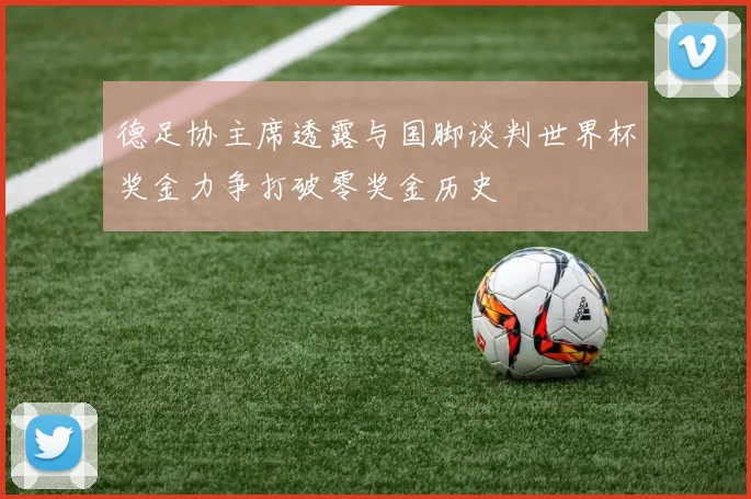 德足协主席透露与国脚谈判世界杯奖金力争打破零奖金历史